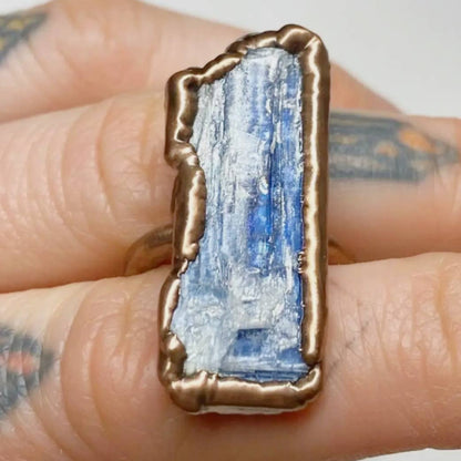Blue Kyanite Blade Ring