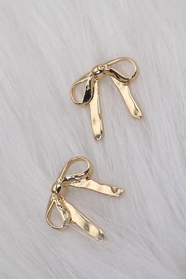 Petite Ribbon Stud Earrings