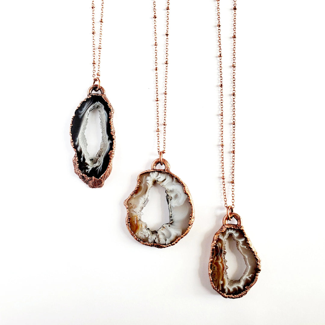 Oco Agate Geode Necklace