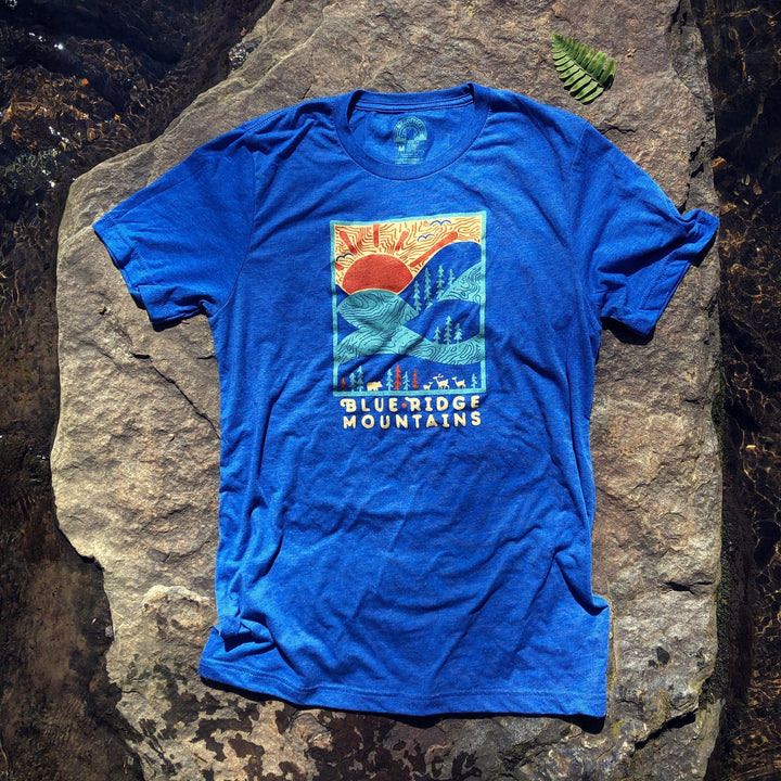 ‘A Day In The Blue Ridge Mountains’ Tee - Royal Blue