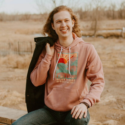 A Day In The Blue Ridge Mountains Hoodie - Mauve