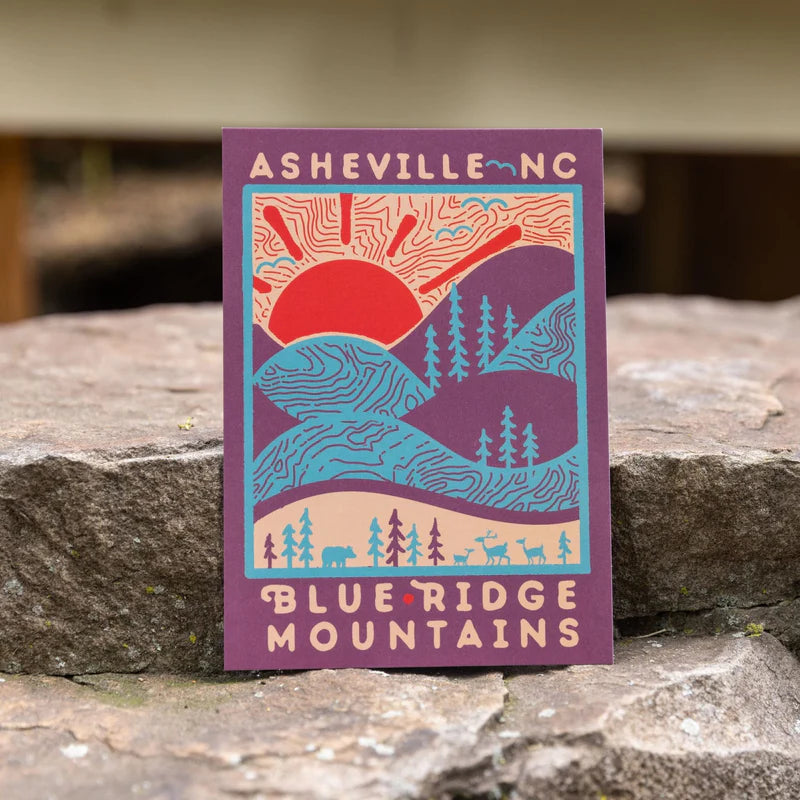 Blue Ridge Mountains 'Day' Large Postcard