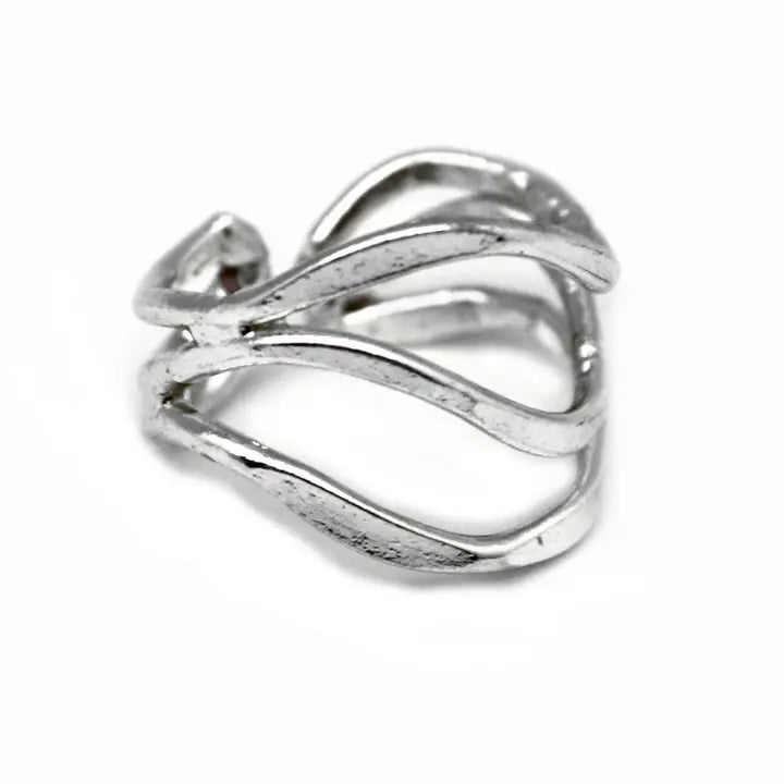 Anju Adjustable Brass Ring