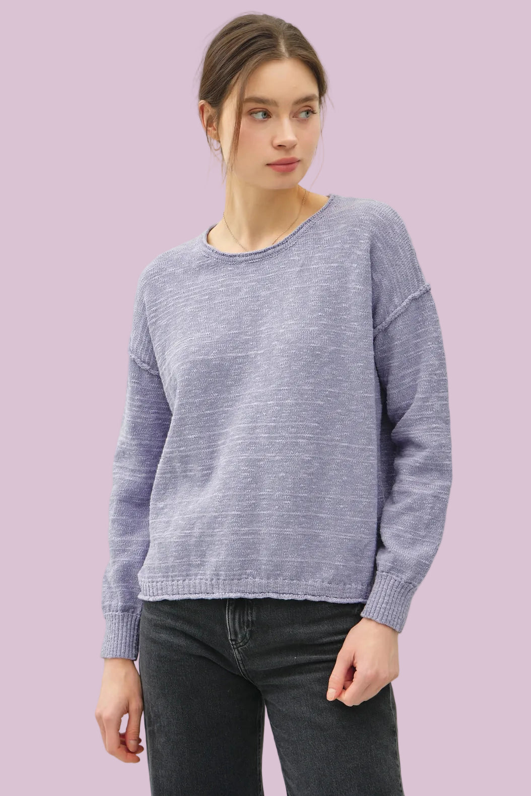 Inside Out Drop Shoulder Sweater