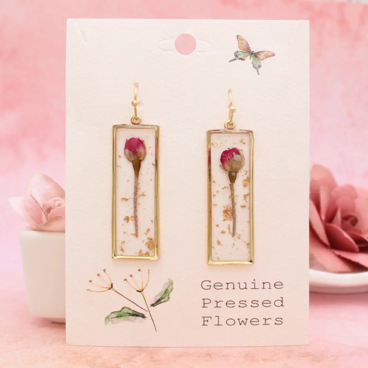 Pressed Flowers Earring Collection
