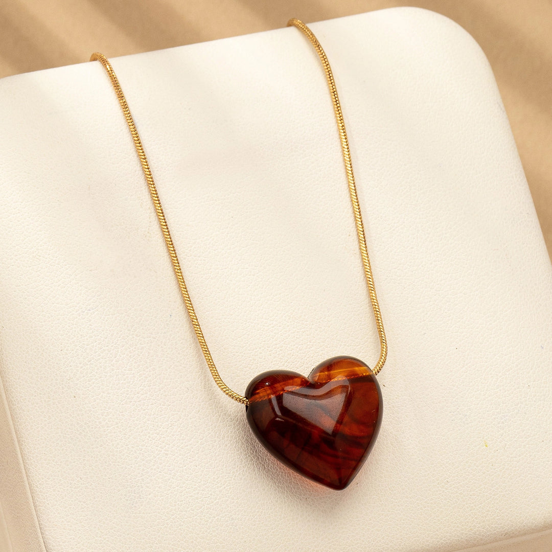 Tortoise Heart Necklace