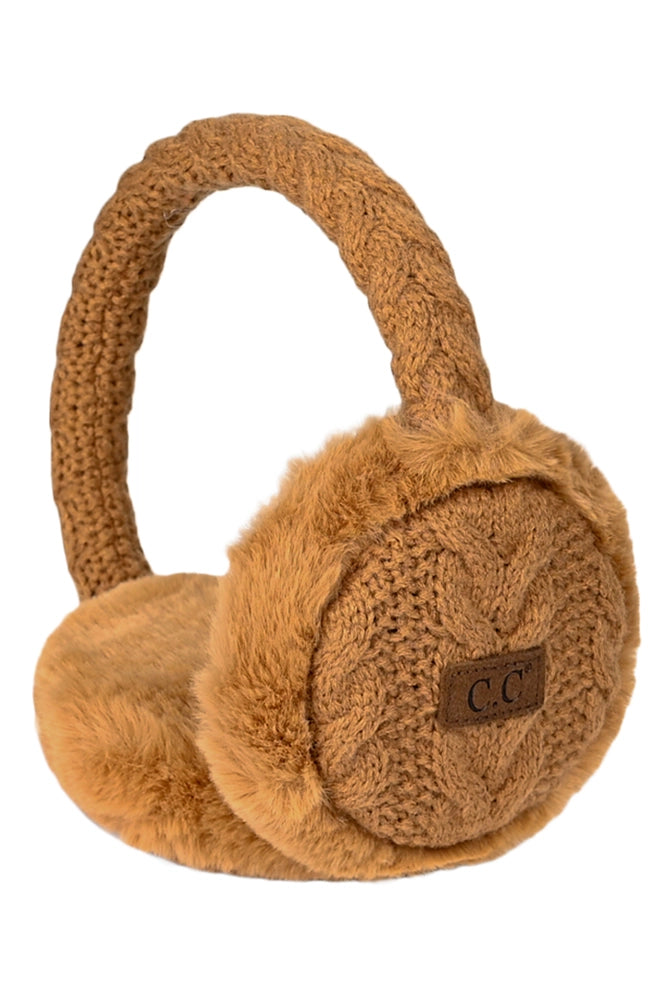 Braided Cable Knit Ear Muffs