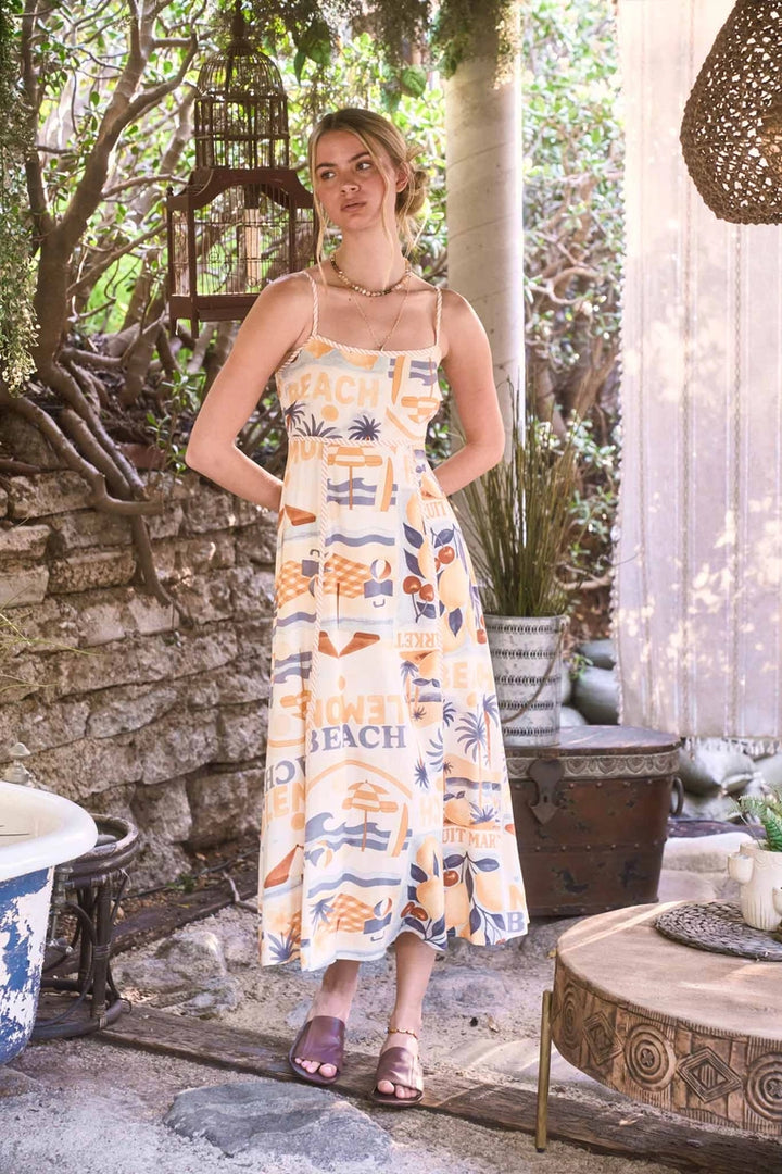 Beach Vibes Spaghetti Strap Dress