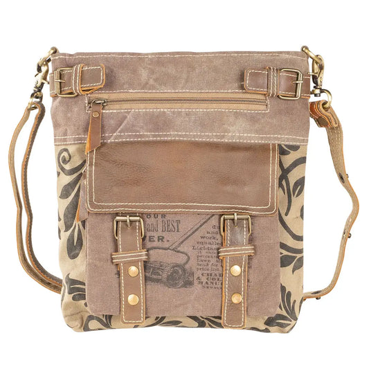 Repurposed Canvas Bag - Vintage Paisley