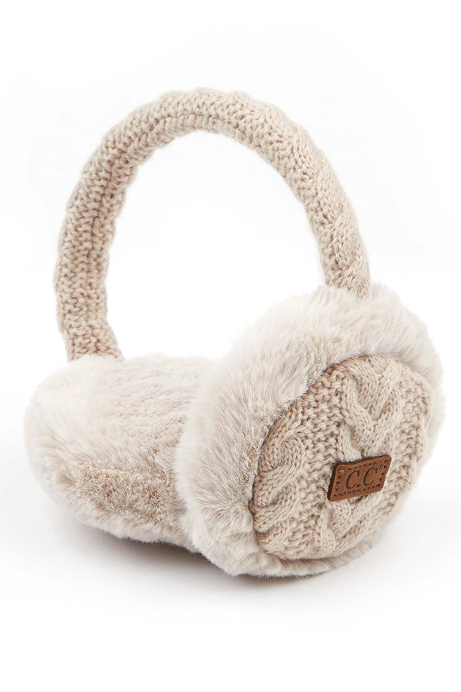 Braided Cable Knit Ear Muffs