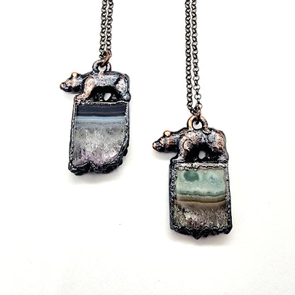 Amethyst Bear Pendant