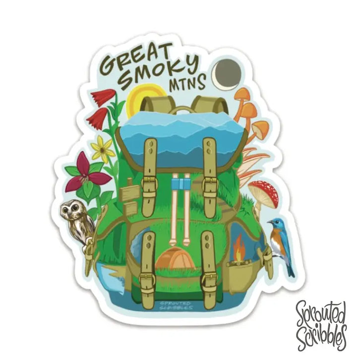 Great Smoky Mountain Backpack Sticker