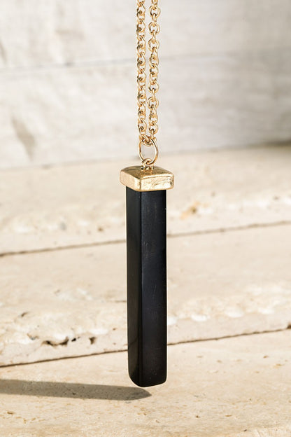 Natural Stone Bar Pendant