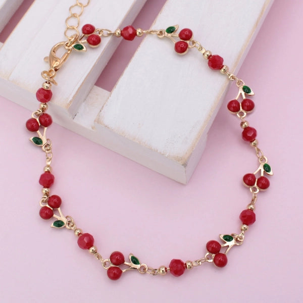 Sweet Cherries Anklet