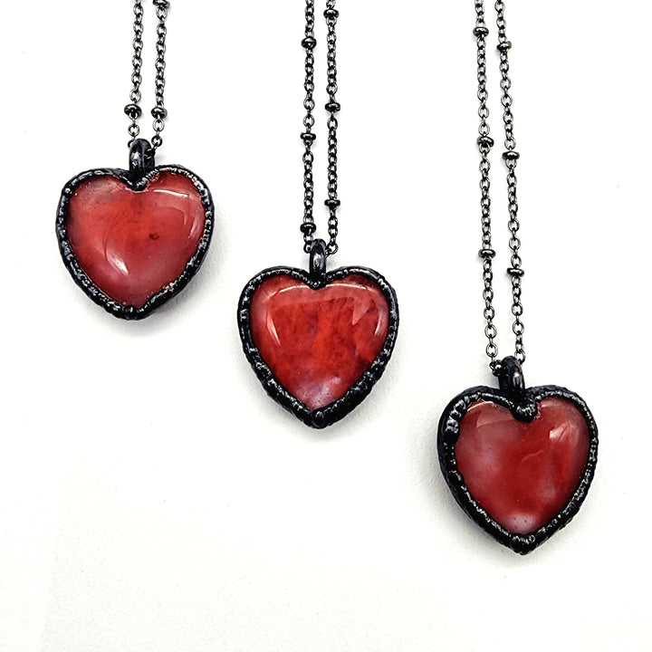 Cherry Quartz Heart Pendant