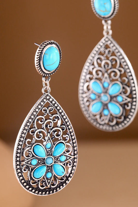 Semi-Stone Teardrop Dangle