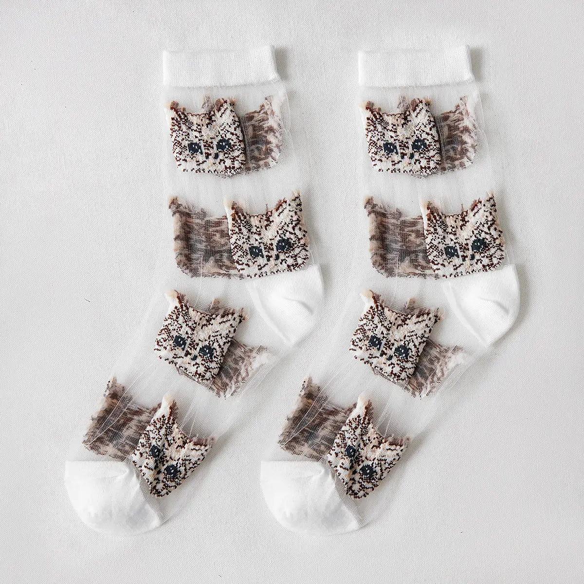 Cute Cat Sheer Socks