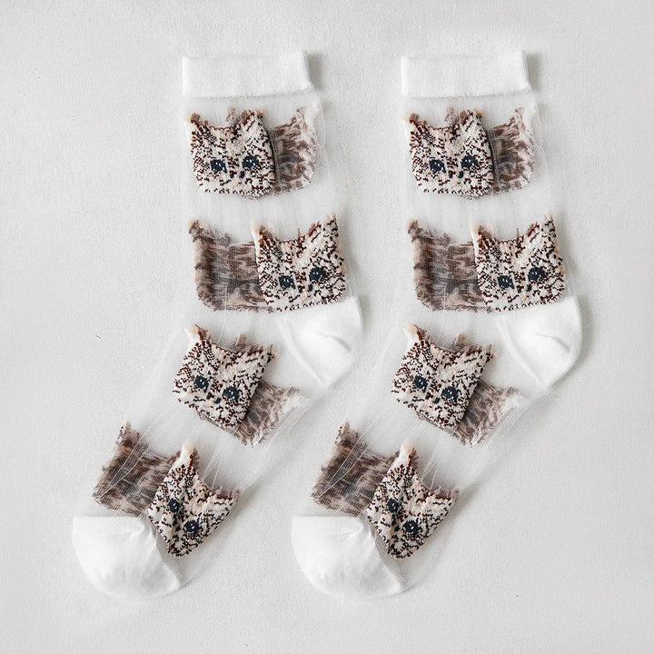 Cute Cat Sheer Socks