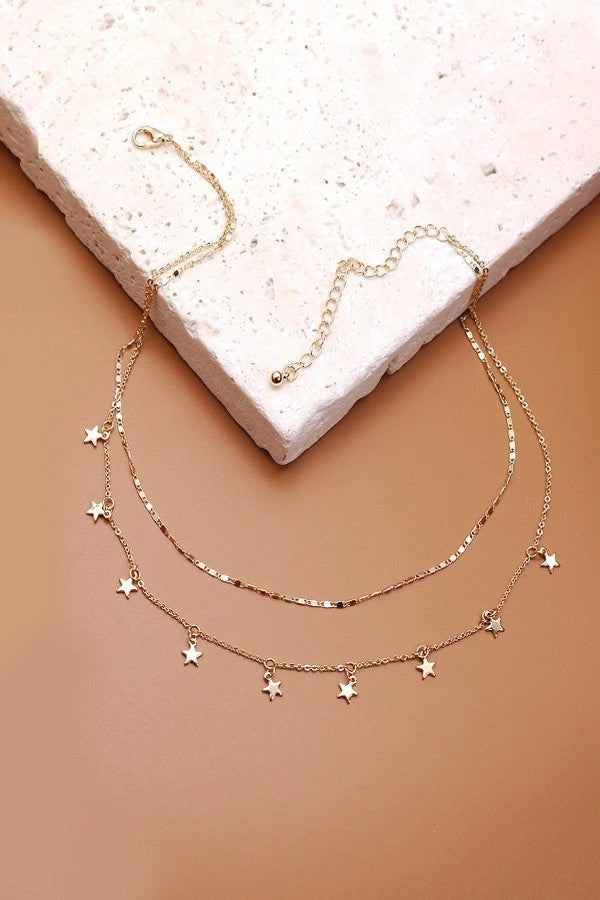Star Charm Layered Necklace