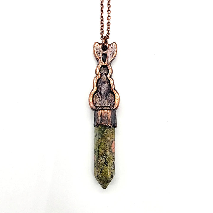 Unakite Rabbit Necklace