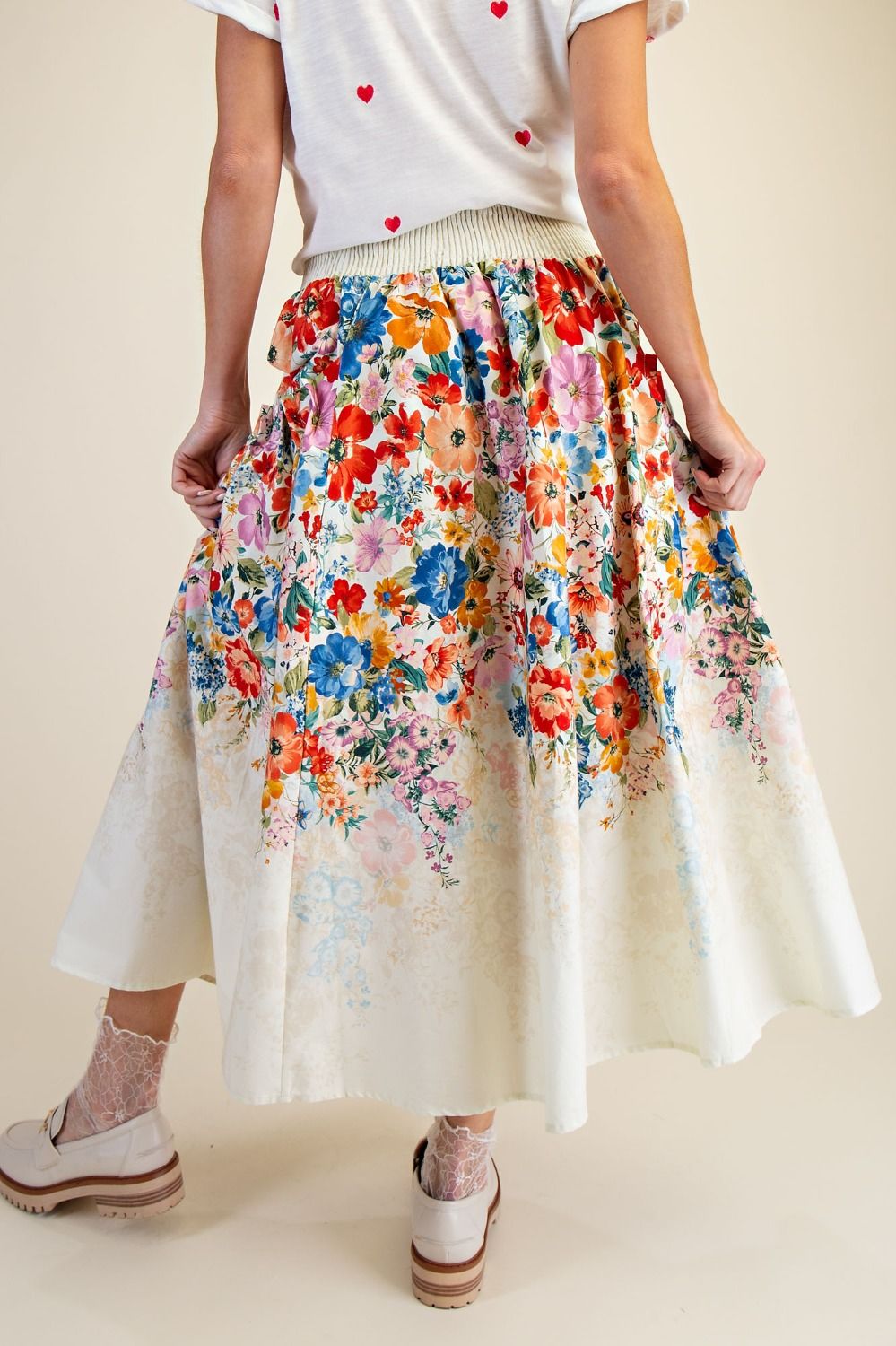 Wildflower Poplin Skirt