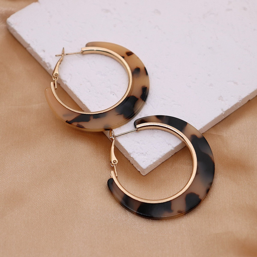 Tortoise Shell Hoops