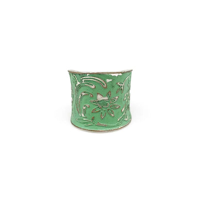 Silver Patina Cuff Ring