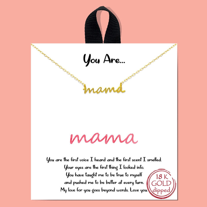 You Are:  Mama Necklace