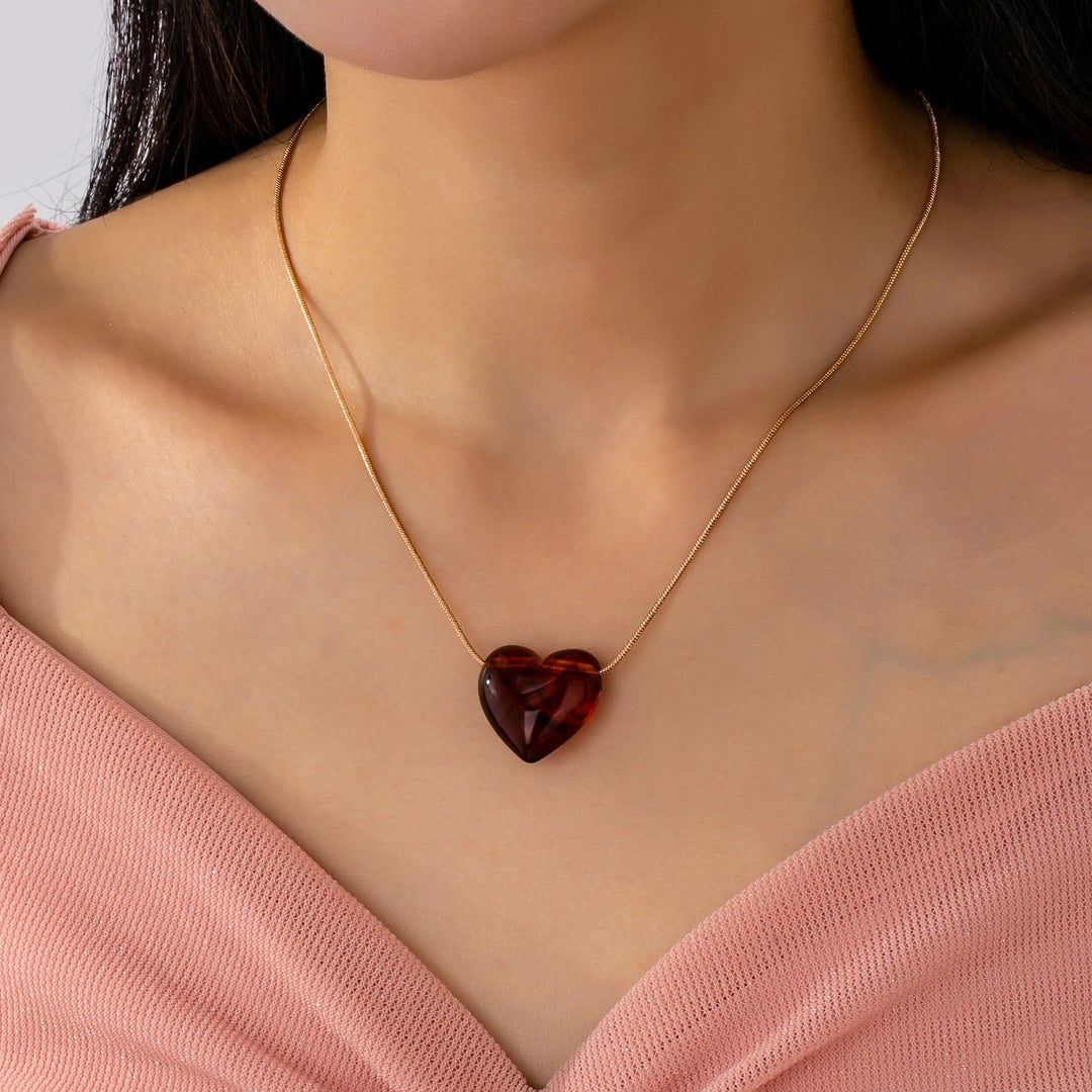 Tortoise Heart Necklace