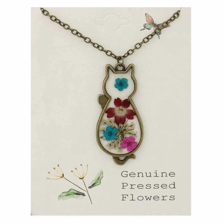 Floral Feline Necklace