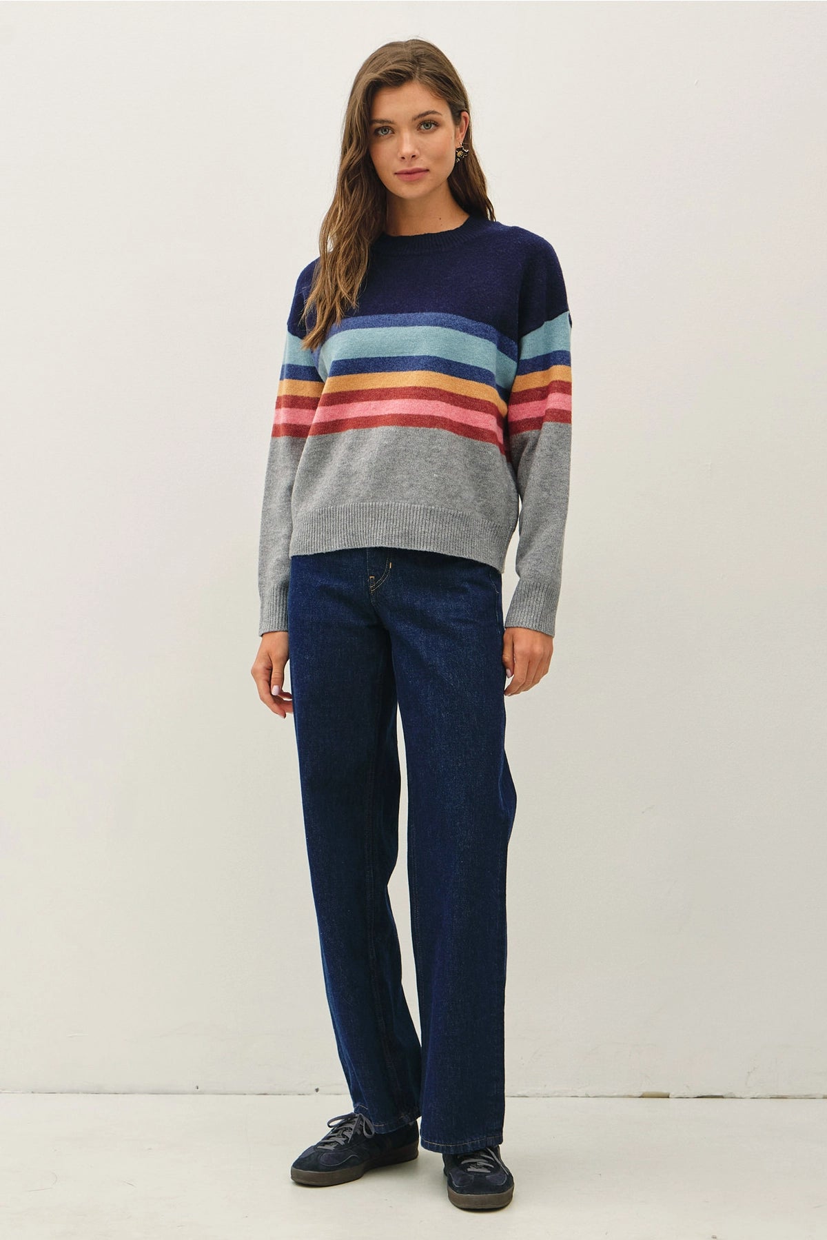 Striped Knit Sweater