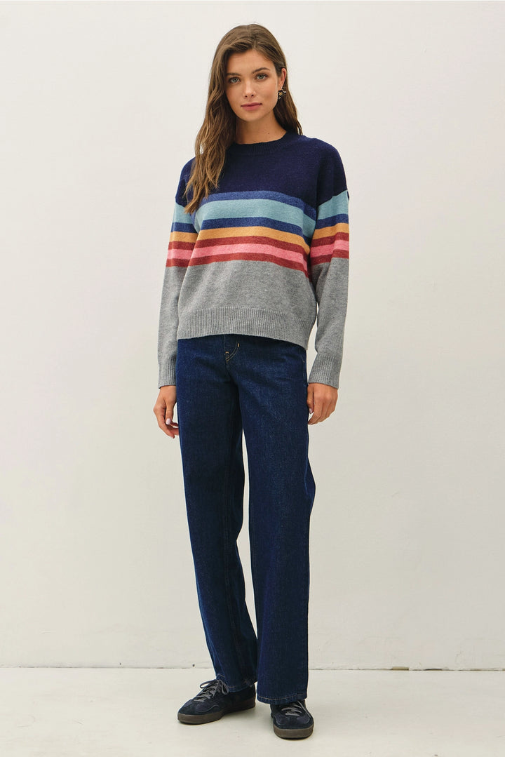 Striped Knit Sweater