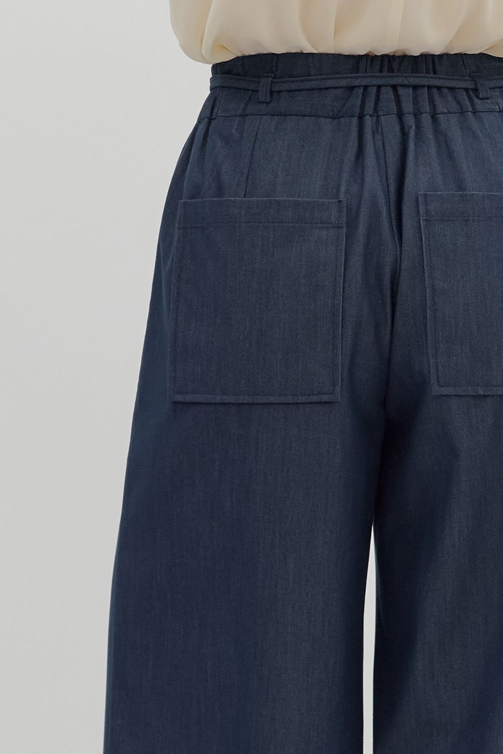 High Rise Pintuck Pants
