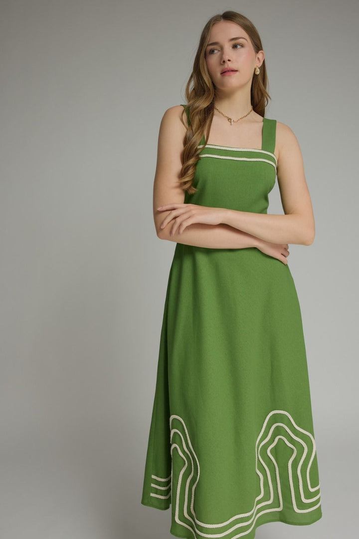 Embroidery Detail Retro Dress
