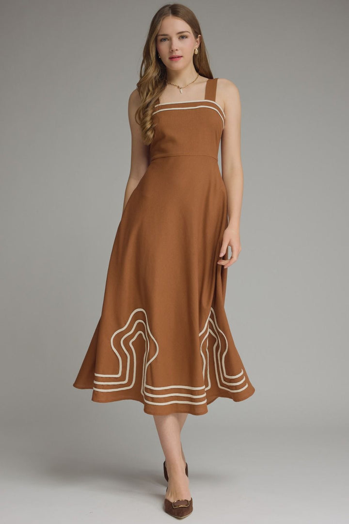 Embroidery Detail Retro Dress