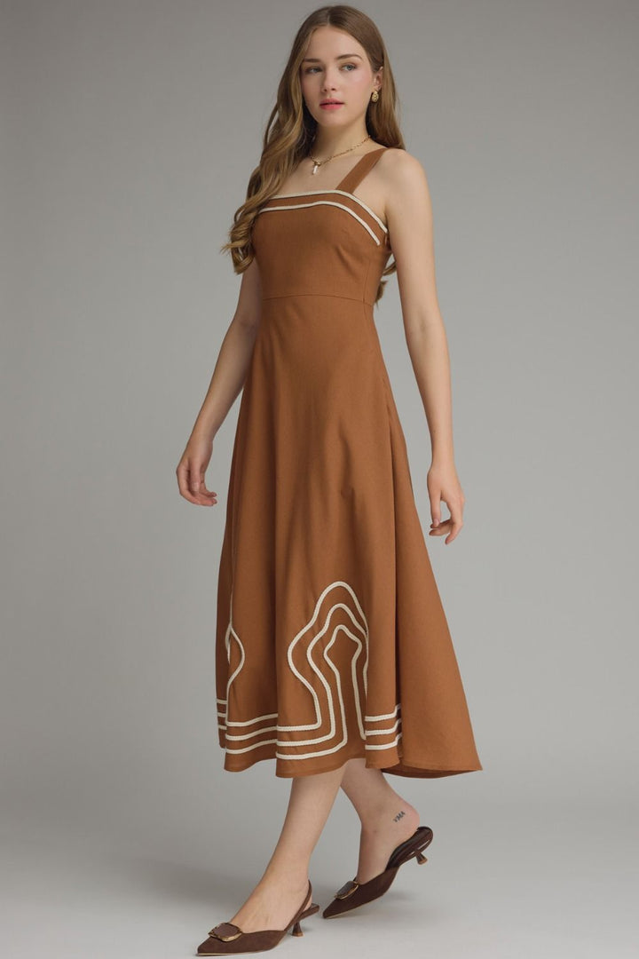 Embroidery Detail Retro Dress