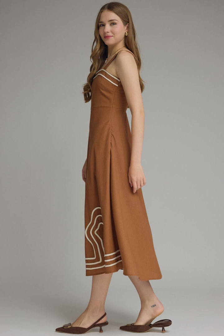 Embroidery Detail Retro Dress
