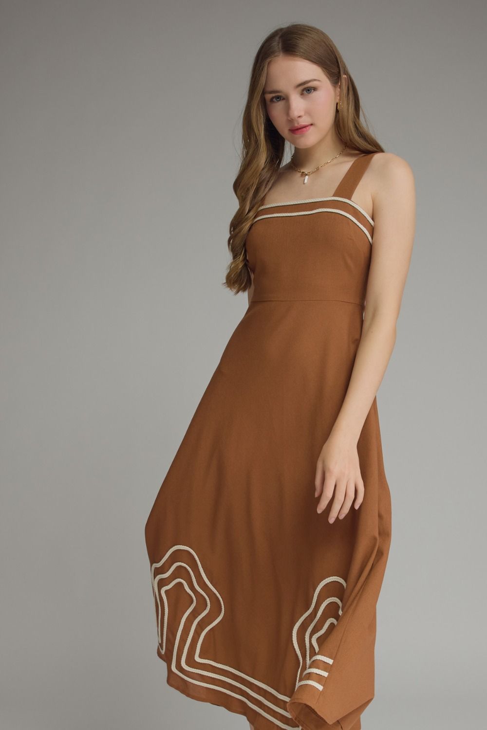 Embroidery Detail Retro Dress