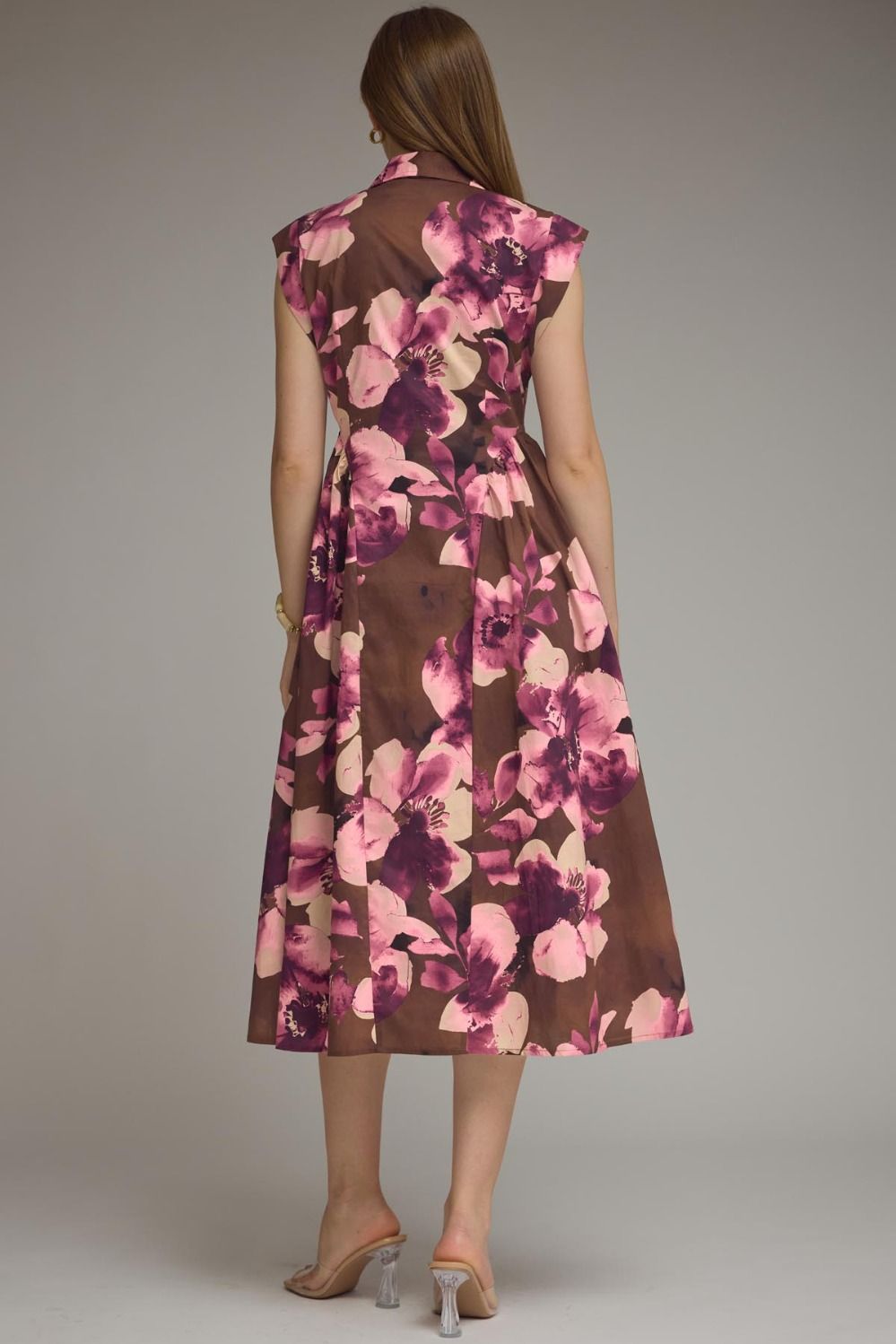 Bold Floral Print Dress