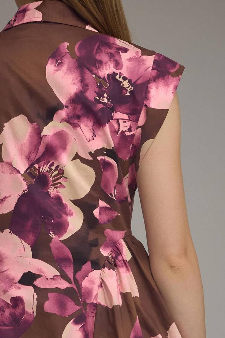Bold Floral Print Dress