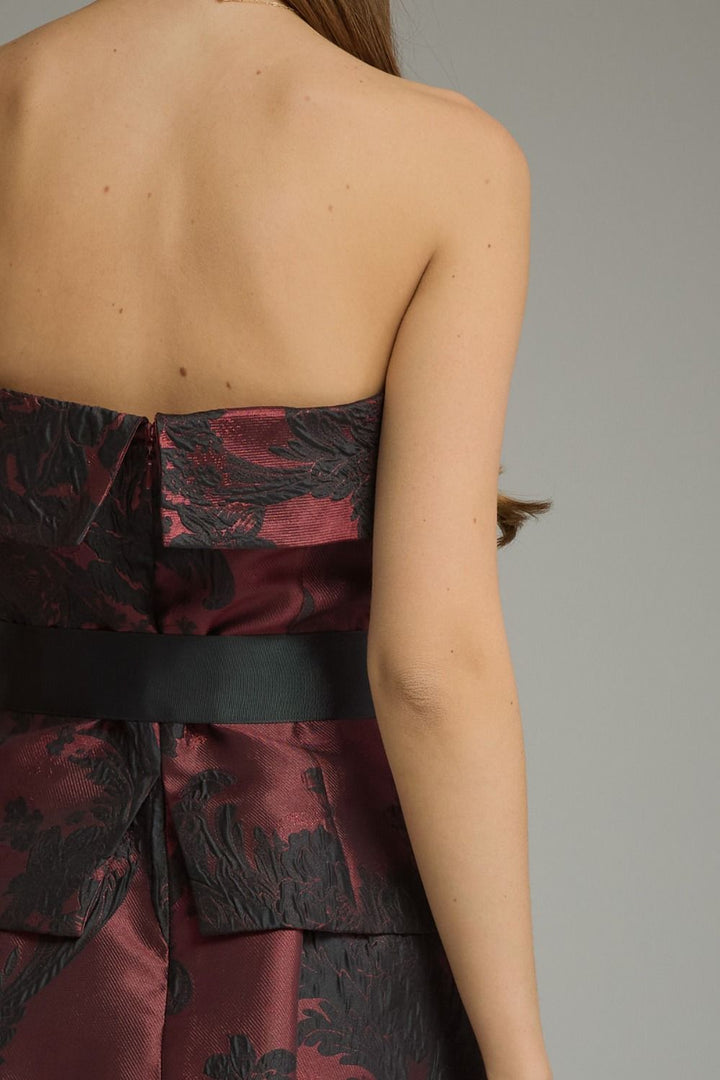 Floral Jacquard Midi Dress