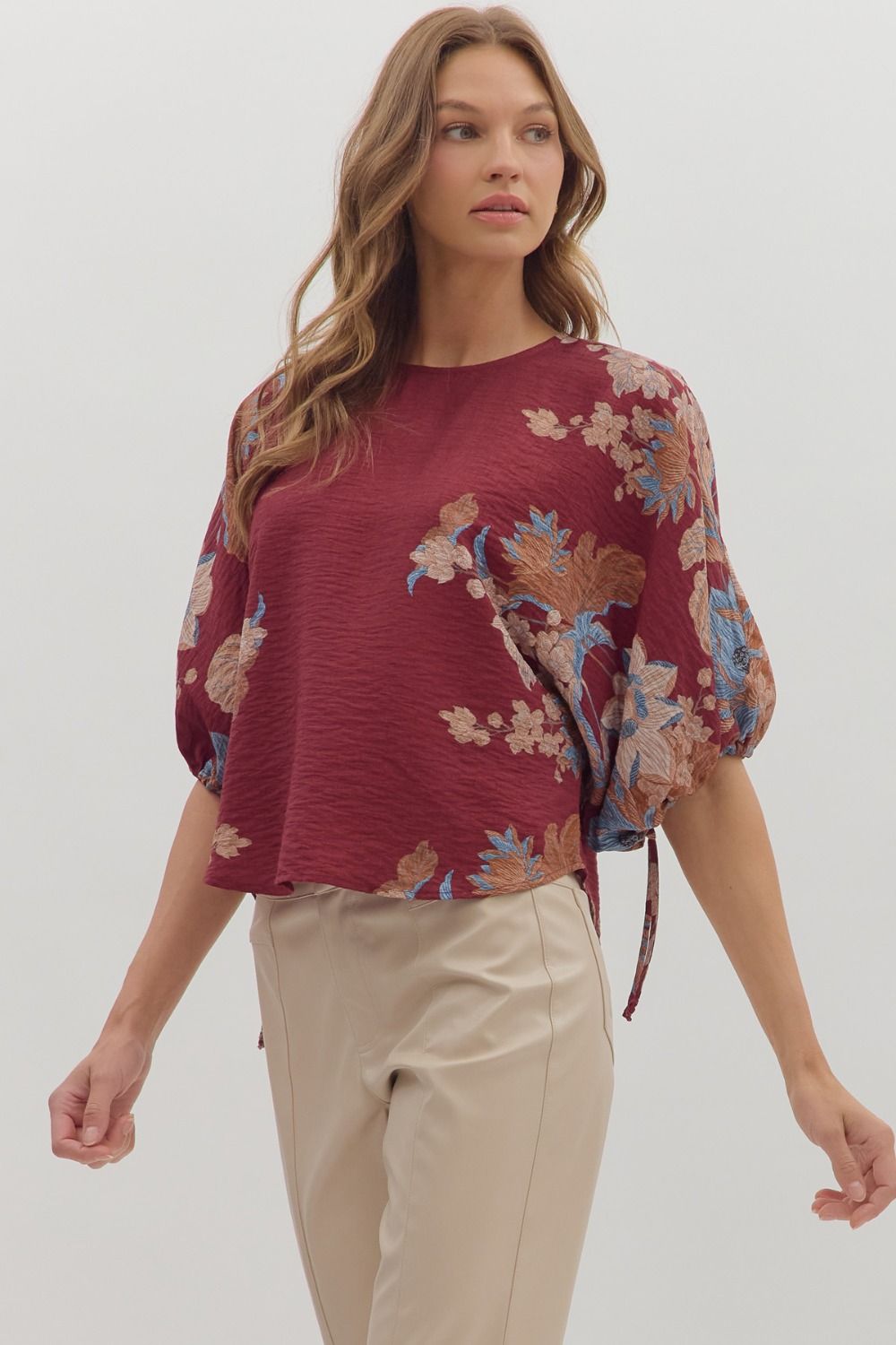 Botanical Sleeve Top