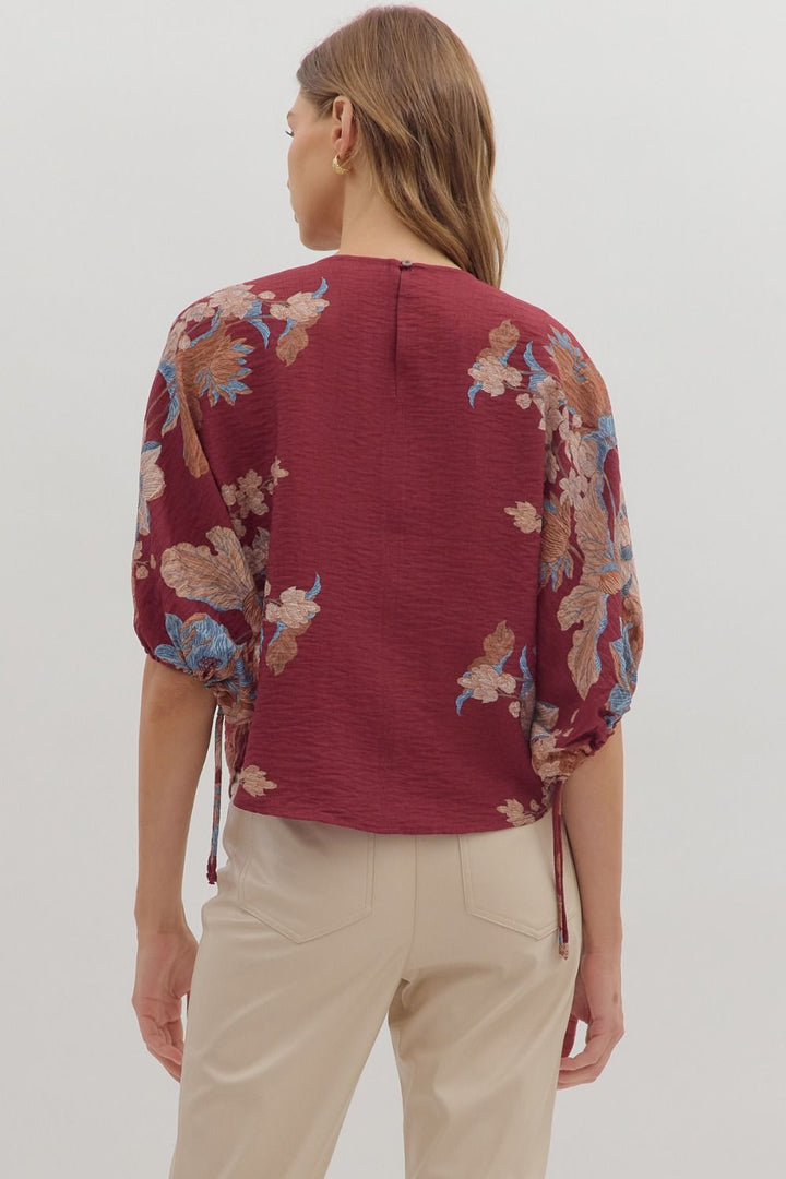 Botanical Sleeve Top