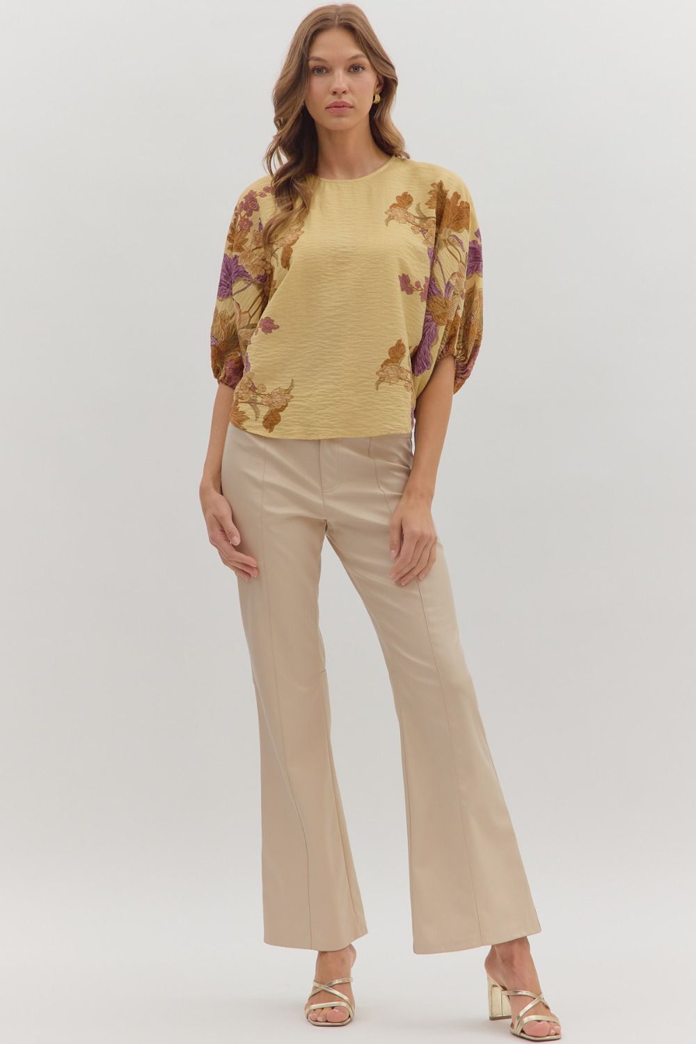 Botanical Sleeve Top