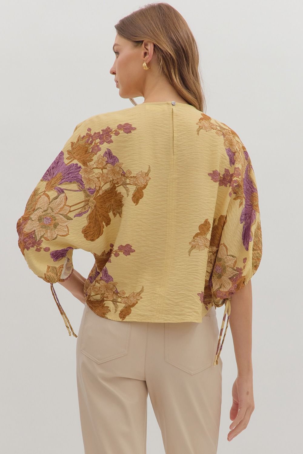 Botanical Sleeve Top
