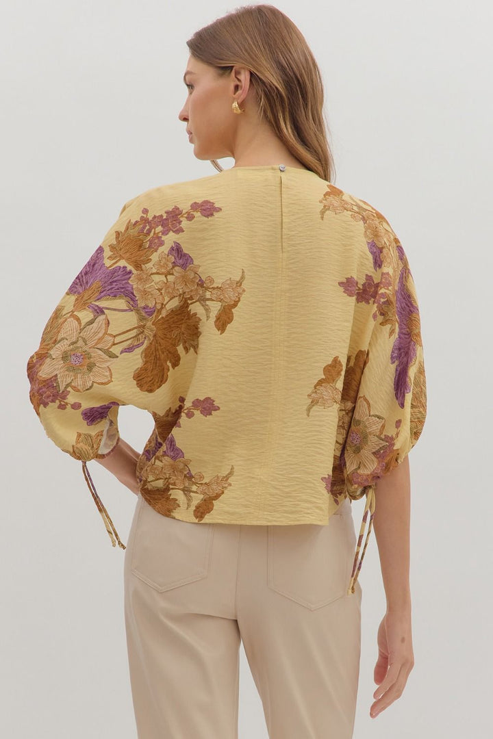Botanical Sleeve Top