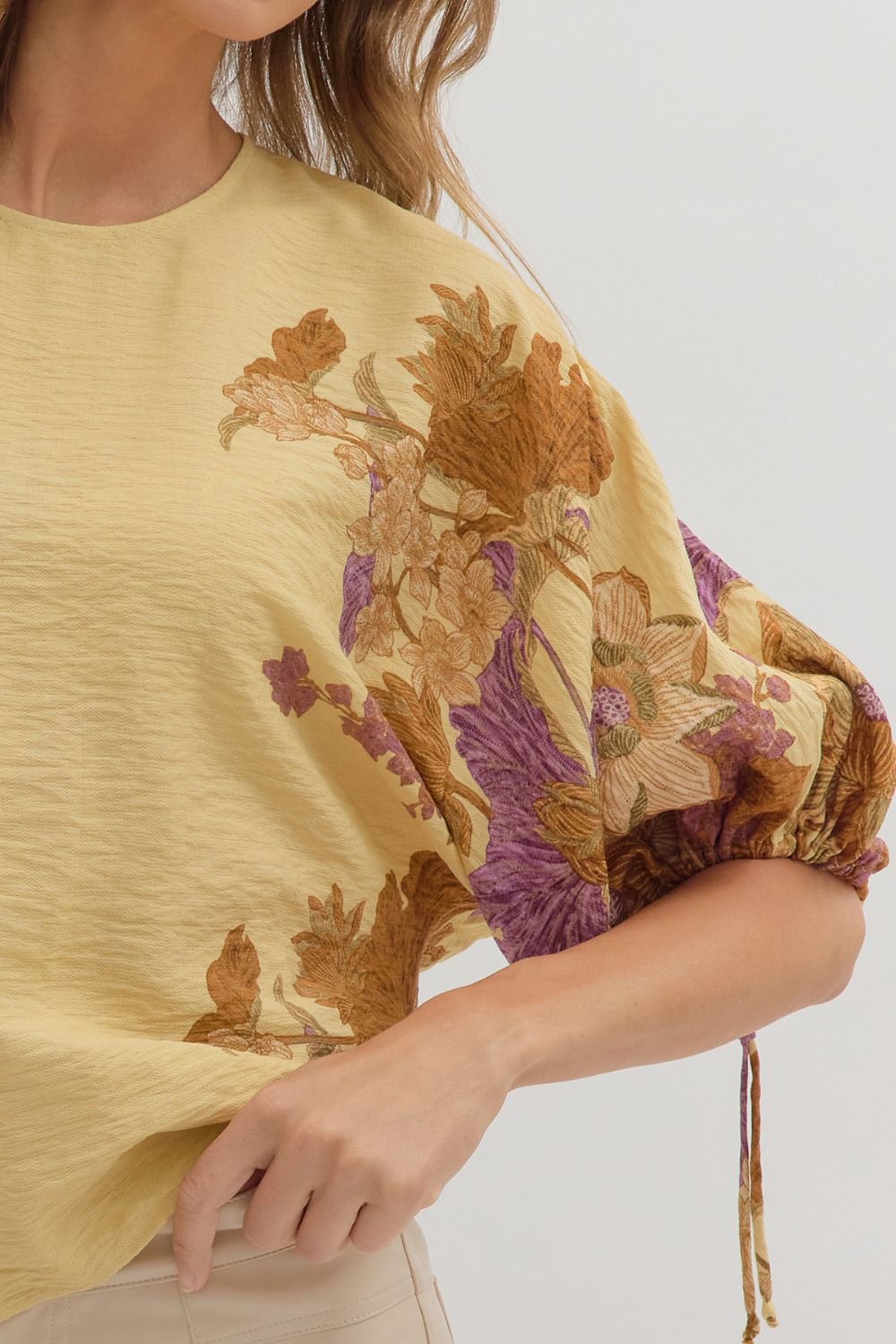 Botanical Sleeve Top