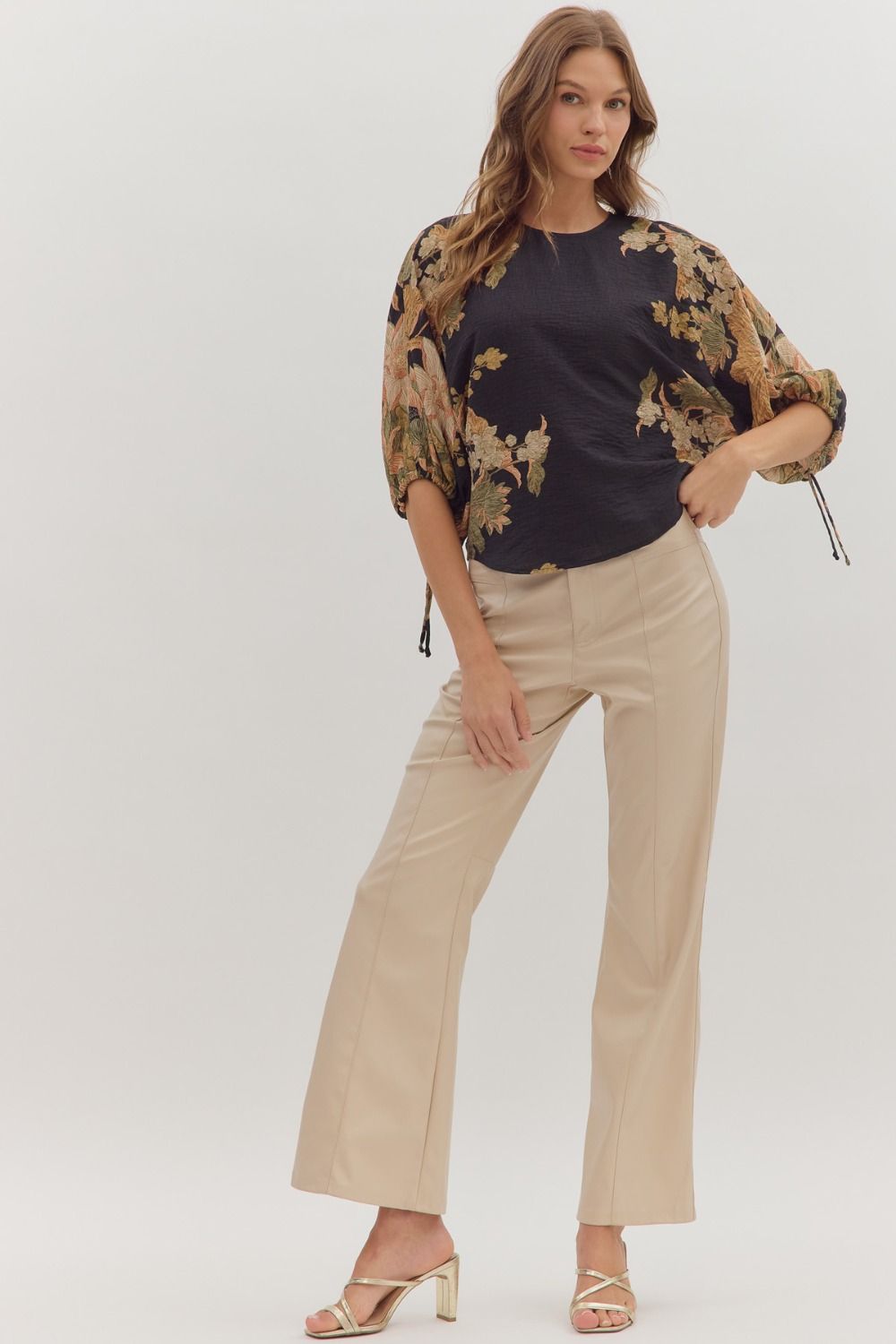 Botanical Sleeve Top