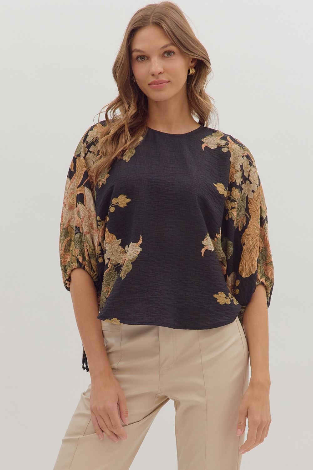 Botanical Sleeve Top