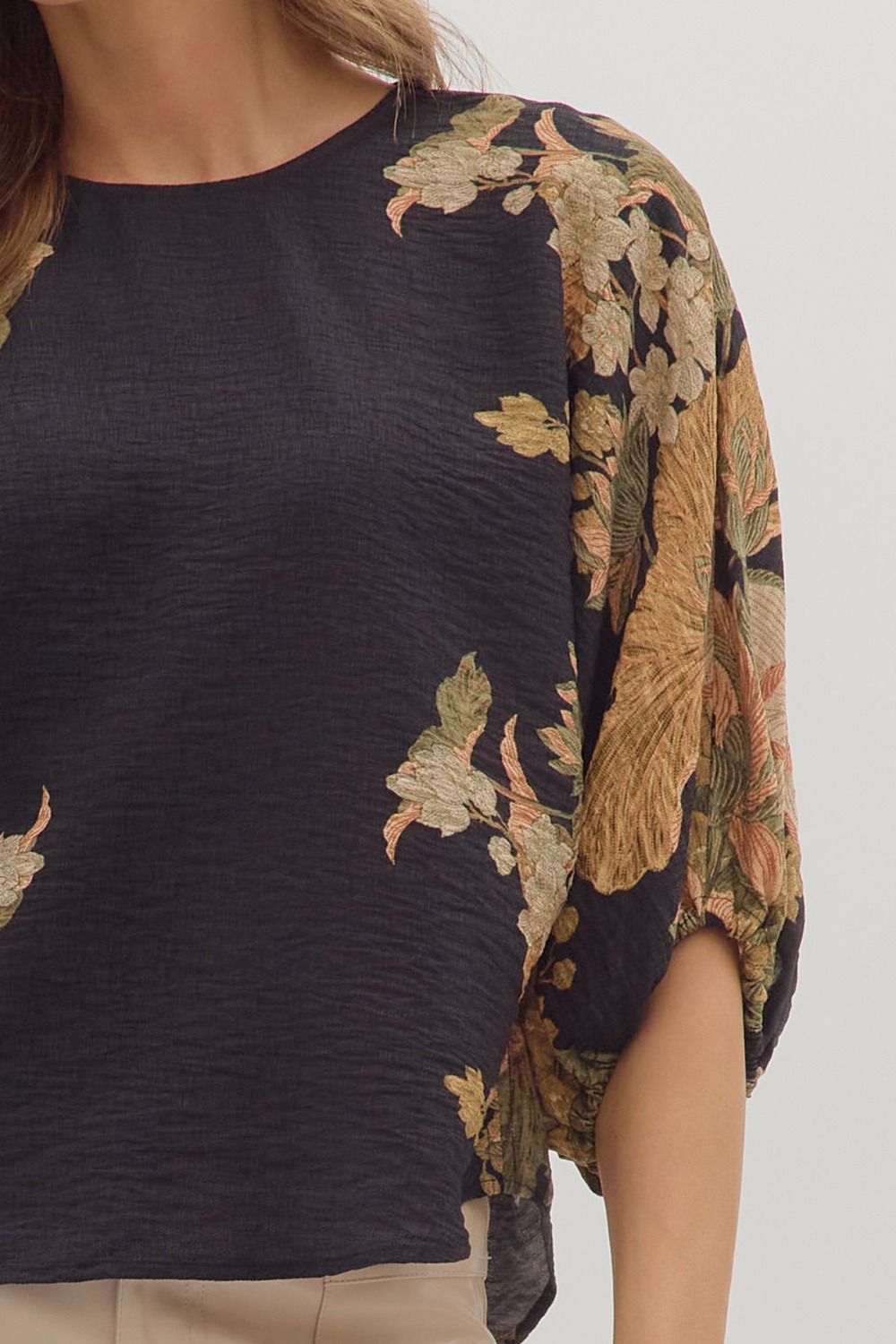 Botanical Sleeve Top